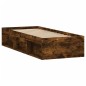 vidaXL Estructura de cama roble ahumado 75x190 cm vidaXL Estructura de cama roble ahumado 75x190 cm