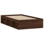 vidaXL Estructura de cama roble marrón 100x200 cm