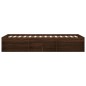 vidaXL Estructura de cama roble marrón 100x200 cm