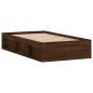 vidaXL Estructura de cama roble marrón 100x200 cm