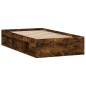 vidaXL Estructura de cama roble ahumado 100x200 cm vidaXL Estructura de cama roble ahumado 100x200 cm
