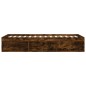 vidaXL Estructura de cama roble ahumado 100x200 cm vidaXL Estructura de cama roble ahumado 100x200 cm