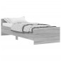 vidaXL Estructura de cama madera de ingeniería Sonoma gris 75x190 cm vidaXL Estructura de cama madera de ingeniería Sonoma gris 75x190 cm