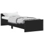 vidaXL Estructura de cama madera de ingeniería negra 75x190 cm vidaXL Estructura de cama madera de ingeniería negra 75x190 cm