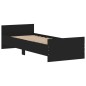 vidaXL Estructura de cama madera de ingeniería negra 75x190 cm vidaXL Estructura de cama madera de ingeniería negra 75x190 cm