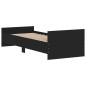 vidaXL Estructura de cama madera de ingeniería negra 75x190 cm vidaXL Estructura de cama madera de ingeniería negra 75x190 cm