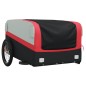 vidaXL Remolque para bicicleta hierro negro y rojo 45 kg vidaXL Remolque para bicicleta hierro negro y rojo 45 kg