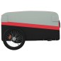 vidaXL Remolque para bicicleta hierro negro y rojo 45 kg vidaXL Remolque para bicicleta hierro negro y rojo 45 kg