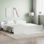 vidaXL Estructura de cama con cabecero piecero blanco 200x200 cm vidaXL Estructura de cama con cabecero piecero blanco 200x200 cm