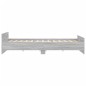 vidaXL Estructura de cama con cabecero piecero gris Sonoma 200x200 cm vidaXL Estructura de cama con cabecero piecero gris Sonoma 200x200 cm
