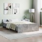vidaXL Estructura de cama con cabecero piecero gris hormigón 120x190cm vidaXL Estructura de cama con cabecero piecero gris hormigón 120x190cm