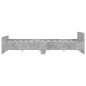 vidaXL Estructura de cama con cabecero piecero gris hormigón 120x190cm vidaXL Estructura de cama con cabecero piecero gris hormigón 120x190cm
