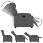 vidaXL Sillón reclinable de tela gris oscuro vidaXL Sillón reclinable de tela gris oscuro