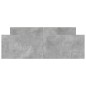 vidaXL Estructura de cama con cabecero piecero gris hormigón 135x190cm vidaXL Estructura de cama con cabecero piecero gris hormigón 135x190cm