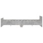 vidaXL Estructura de cama con cabecero piecero gris hormigón 135x190cm vidaXL Estructura de cama con cabecero piecero gris hormigón 135x190cm