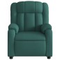 vidaXL Sillón reclinable de tela verde oscuro vidaXL Sillón reclinable de tela verde oscuro