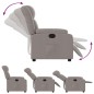vidaXL Sillón reclinable de tela gris taupe vidaXL Sillón reclinable de tela gris taupe