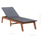 vidaXL Tumbona con cojín ratán sintético y madera maciza de acacia vidaXL Tumbona con cojín ratán sintético y madera maciza de acacia