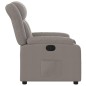 vidaXL Sillón reclinable de tela gris taupe vidaXL Sillón reclinable de tela gris taupe