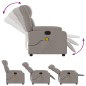 vidaXL Sillón de masaje reclinable de tela gris taupé vidaXL Sillón de masaje reclinable de tela gris taupé