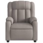 vidaXL Sillón de masaje reclinable de tela gris taupé vidaXL Sillón de masaje reclinable de tela gris taupé