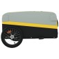 vidaXL Remolque para bicicleta hierro negro y amarillo 45 kg vidaXL Remolque para bicicleta hierro negro y amarillo 45 kg