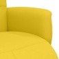 vidaXL Sillón reclinable con reposapiés tela amarillo claro vidaXL Sillón reclinable con reposapiés tela amarillo claro