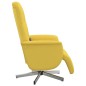 vidaXL Sillón reclinable de masaje con reposapiés tela amarillo claro vidaXL Sillón reclinable de masaje con reposapiés tela amarillo claro