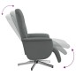 vidaXL Sillón reclinable de masaje con reposapiés tela gris oscuro vidaXL Sillón reclinable de masaje con reposapiés tela gris oscuro