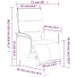 vidaXL Sillón reclinable de masaje con reposapiés tela gris oscuro vidaXL Sillón reclinable de masaje con reposapiés tela gris oscuro