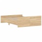 vidaXL Estructura de cama con cabecero piecero roble Sonoma 140x190 cm vidaXL Estructura de cama con cabecero piecero roble Sonoma 140x190 cm