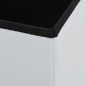 vidaXL Taburetes de almacenaje plegables 2 uds cuero sintético blanco vidaXL Taburetes de almacenaje plegables 2 uds cuero sintético blanco