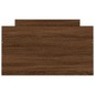 vidaXL Estructura de cama con cabecero piecero roble marrón 100x200 cm vidaXL Estructura de cama con cabecero piecero roble marrón 100x200 cm