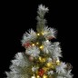 vidaXL Árbol de Navidad artificial con bisagras 150 LED y bolas 150 cm vidaXL Árbol de Navidad artificial con bisagras 150 LED y bolas 150 cm