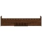 vidaXL Estructura de cama con cabecero piecero roble marrón 90x190 cm