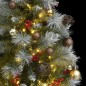 vidaXL Árbol de Navidad artificial con bisagras 150 LED y bolas 150 cm vidaXL Árbol de Navidad artificial con bisagras 150 LED y bolas 150 cm
