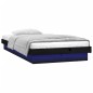 vidaXL Estructura de cama con LED madera maciza negra 100x200 cm vidaXL Estructura de cama con LED madera maciza negra 100x200 cm