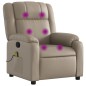 vidaXL Sillón de masaje reclinable cuero sintético color capuchino vidaXL Sillón de masaje reclinable cuero sintético color capuchino