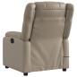 vidaXL Sillón de masaje reclinable cuero sintético color capuchino vidaXL Sillón de masaje reclinable cuero sintético color capuchino
