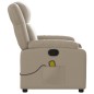 vidaXL Sillón de masaje reclinable cuero sintético color capuchino vidaXL Sillón de masaje reclinable cuero sintético color capuchino