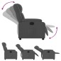 vidaXL Sillón reclinable de tela gris oscuro vidaXL Sillón reclinable de tela gris oscuro