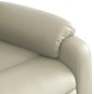 vidaXL Sillón reclinable de cuero sintético crema vidaXL Sillón reclinable de cuero sintético crema