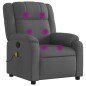 vidaXL Sillón de masaje reclinable de tela gris oscuro vidaXL Sillón de masaje reclinable de tela gris oscuro