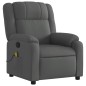 vidaXL Sillón de masaje reclinable de tela gris oscuro vidaXL Sillón de masaje reclinable de tela gris oscuro