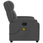 vidaXL Sillón de masaje reclinable de tela gris oscuro vidaXL Sillón de masaje reclinable de tela gris oscuro