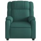 vidaXL Sillón de masaje reclinable de tela verde oscuro vidaXL Sillón de masaje reclinable de tela verde oscuro