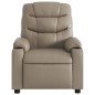 vidaXL Sillón de masaje reclinable cuero sintético color capuchino vidaXL Sillón de masaje reclinable cuero sintético color capuchino
