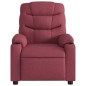 vidaXL Sillón reclinable de tela rojo tinto vidaXL Sillón reclinable de tela rojo tinto