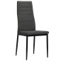 vidaXL Sillas de comedor 2 unidades tela gris oscuro