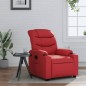 vidaXL Sillón reclinable de cuero sintético rojo vidaXL Sillón reclinable de cuero sintético rojo